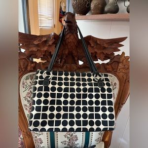 Kate Spade black and white handbag/tote